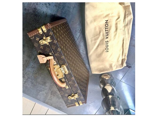 Louis Vuitton Affaire président Monogram Marron - vue 4