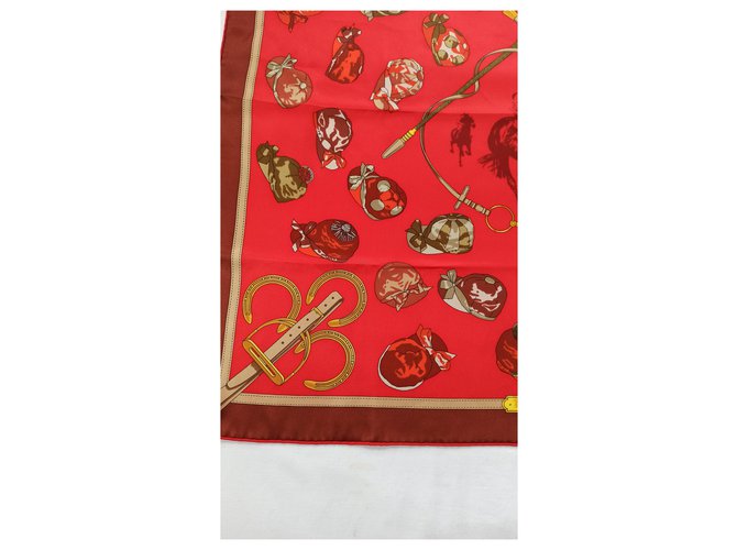 Hermès Jóquei Vermelho Multicor - vista 9