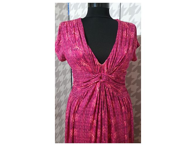 Jigsaw Kleid lila Viscose Mehrfarben - Ansicht 2