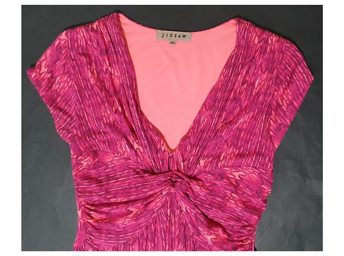 Jigsaw Kleid lila Viscose Mehrfarben - Ansicht 4