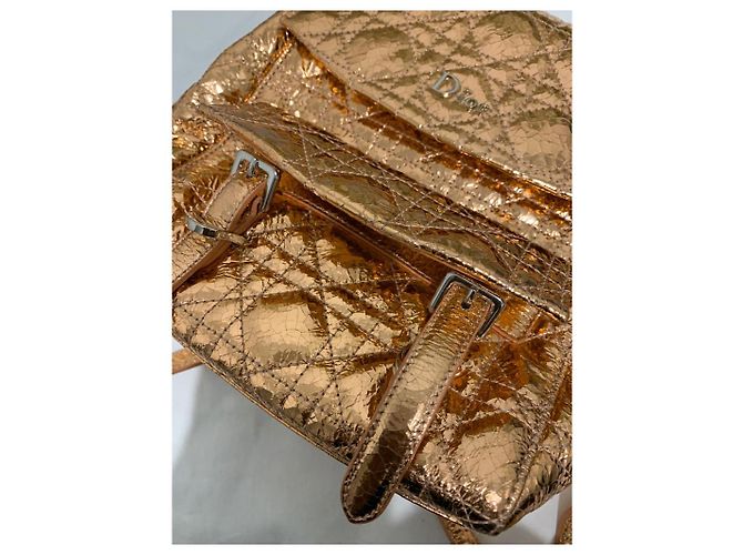 Christian Dior Stardust Lederrucksack Gold Golden - Ansicht 2