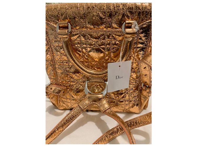 Christian Dior Stardust Lederrucksack Gold Golden - Ansicht 3