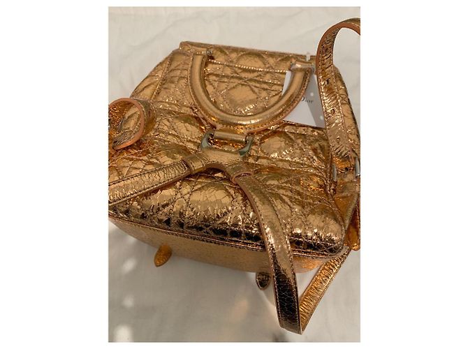 Christian Dior Stardust Lederrucksack Gold Golden - Ansicht 6