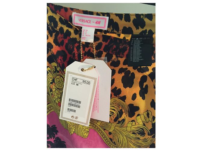 Versace for H&M new silk skirt with label Leopard print - view 6