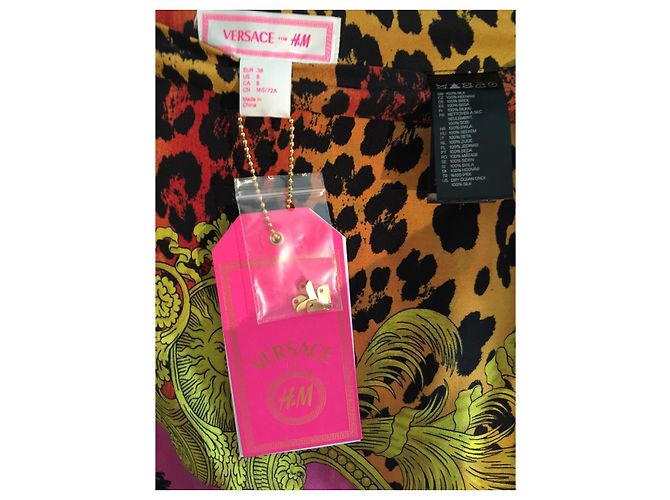 Versace for H&M new silk skirt with label Leopard print - view 7