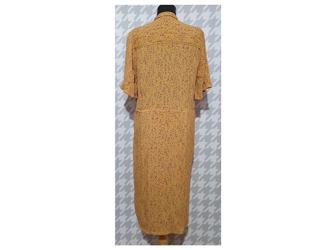 Vestido Noa Noa Floral Amarillo de Viscosa M Multicolor - vista 3