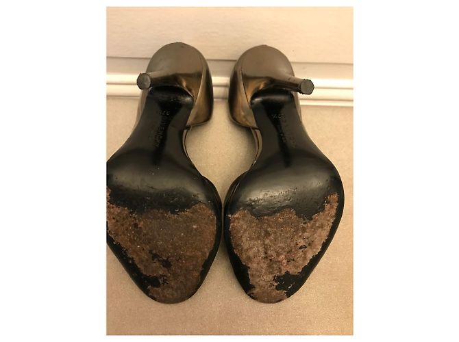 Zapatos de tacón Givenchy de cuero bronce punta abierta - vista 12