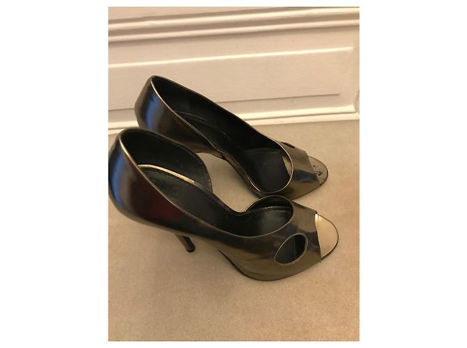 Zapatos de tacón Givenchy de cuero bronce punta abierta - vista 4