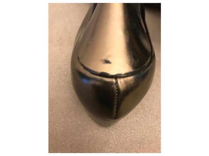 Zapatos de tacón Givenchy de cuero bronce punta abierta - vista 8
