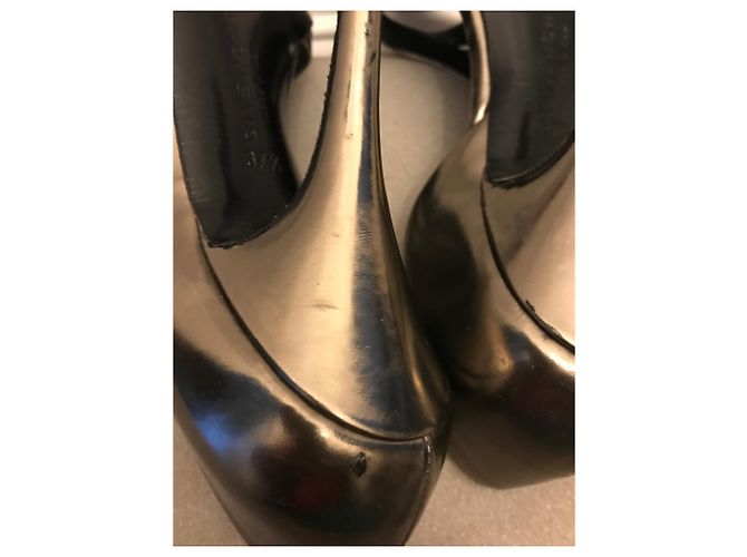 Zapatos de tacón Givenchy de cuero bronce punta abierta - vista 9