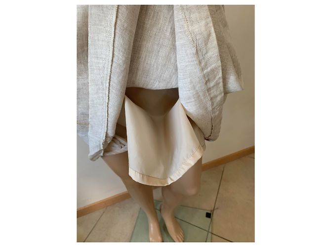 Autre Marque Leinenkleid beige Größe 38 - Ansicht 3