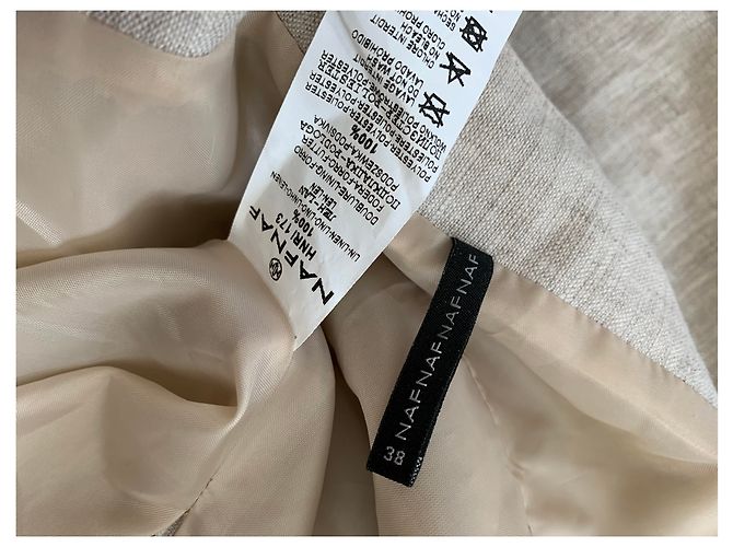 Autre Marque Leinenkleid beige Größe 38 - Ansicht 5