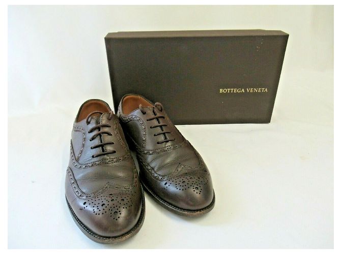 Scarpe brogue Bottega Veneta Edoardo Oxford Marrone - vista 2