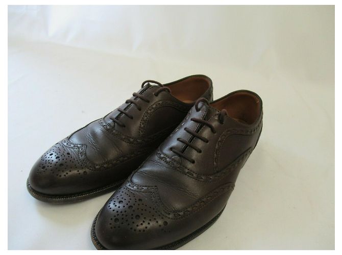 Scarpe brogue Bottega Veneta Edoardo Oxford Marrone - vista 5