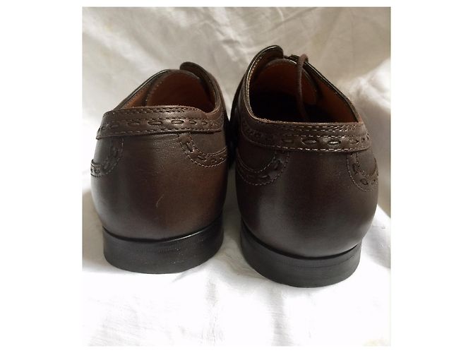 Scarpe brogue Bottega Veneta Edoardo Oxford Marrone - vista 7