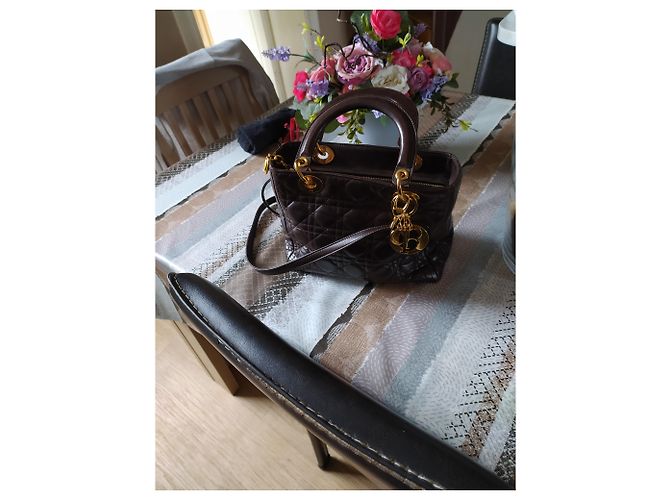 Borsa Christian Dior in Pelle Marrone Cioccolato 26 - vista 2