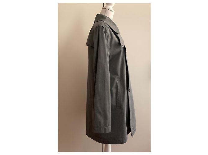 Trench in cotone grigio Apc - vista 10