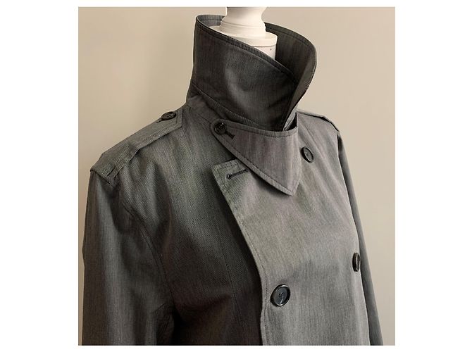 Trench in cotone grigio Apc - vista 12
