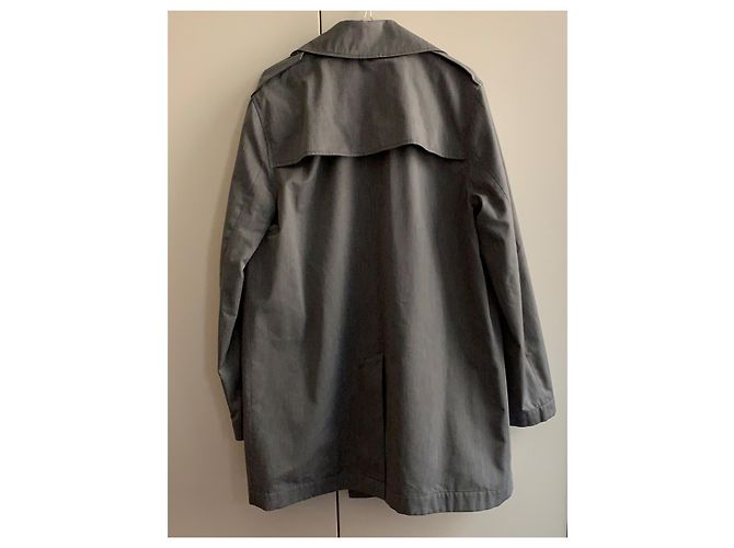 Trench in cotone grigio Apc - vista 2