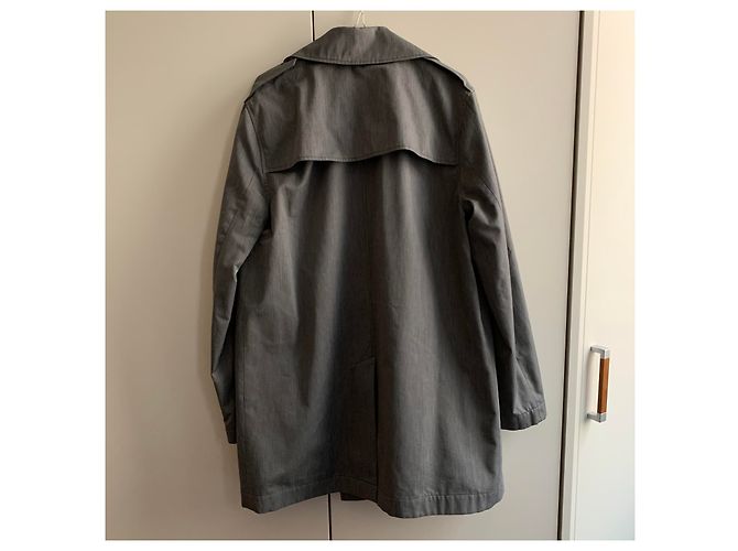 Trench in cotone grigio Apc - vista 3