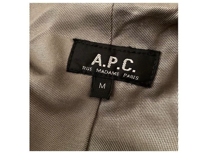 Trench in cotone grigio Apc - vista 4