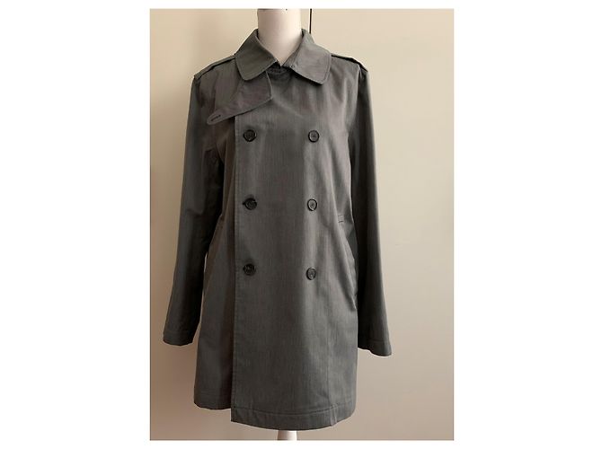 Trench in cotone grigio Apc - vista 8