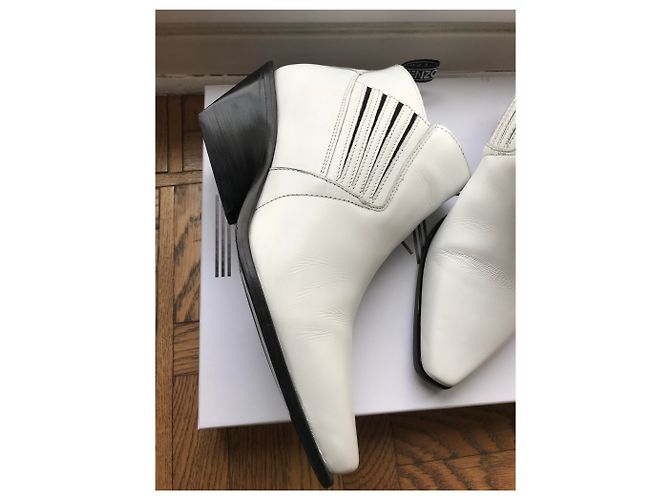 Botines Kenzo de cuero blanco - vista 7