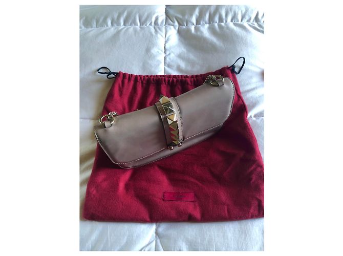 Borsa a mano Valentino Glam Lock in pelle rosa - vista 3