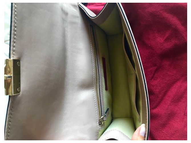 Borsa a mano Valentino Glam Lock in pelle rosa - vista 4