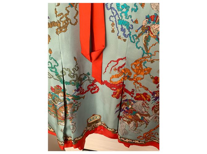 Gucci Seidenkleid Größe 36 Mehrfarben - Ansicht 2