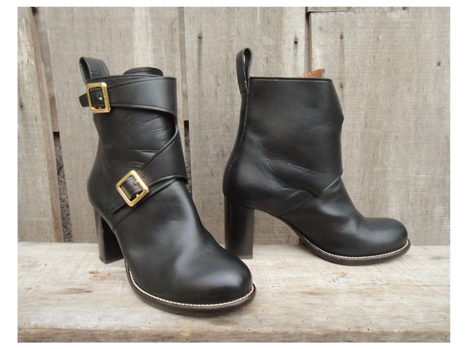 Botas con hebilla Chloé p 38,5 Negro - vista 3