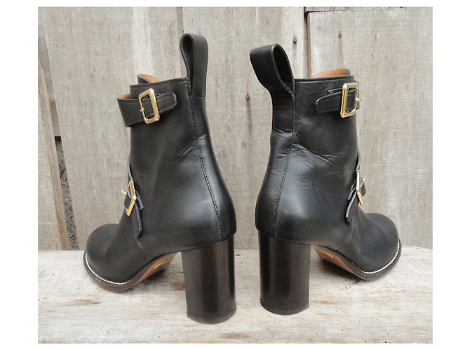 Botas con hebilla Chloé p 38,5 Negro - vista 5