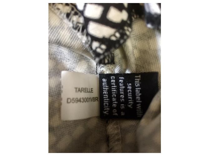 Diane Von Furstenberg Vestido de seda DvF Tarelle Negro Blanco - vista 6