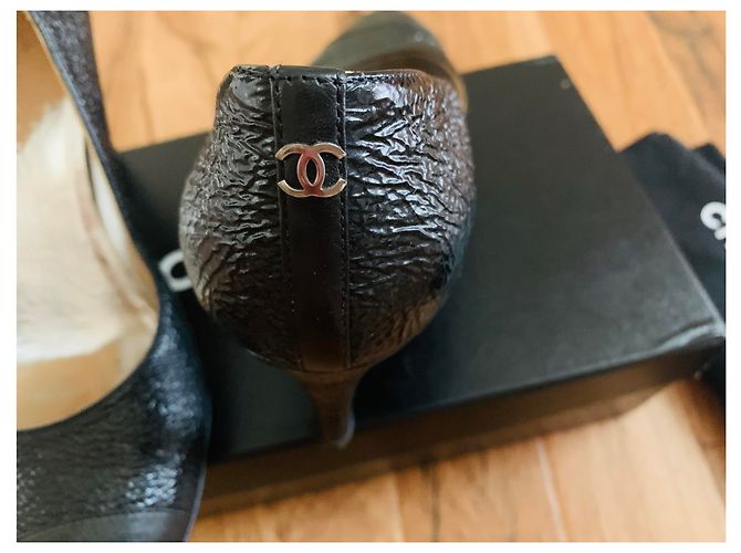 Décolleté Chanel in pelle nera 38 Nero - vista 2