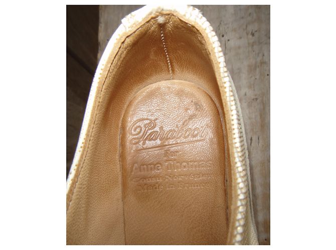 Paraboot X Anne Thomas derbies Chambort p Modell 35,5 Weiß Golden - Ansicht 2