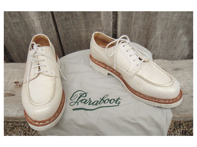 Paraboot X Anne Thomas derbies Chambort p Modell 35,5 Weiß Golden - Ansicht 3