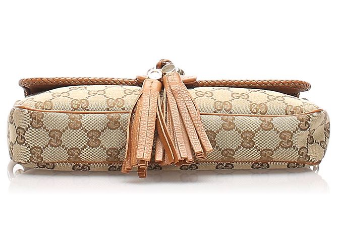 Baguette da sera Marrakech Gucci Canvas GG marrone - vista 4