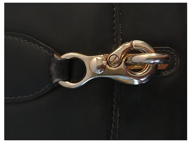 Borsa a mano Céline Drouot in pelle blu navy - vista 2