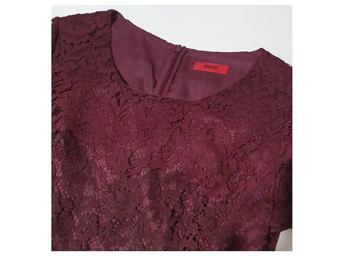 Hugo Boss Kayley Spitzenkleid lila - Ansicht 2