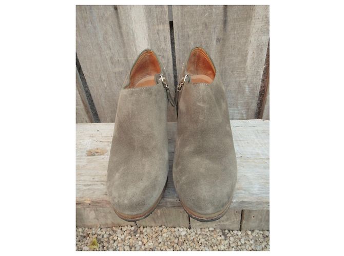 Stivaletti Chloé in scamosciato taupe taglia 38 - vista 4