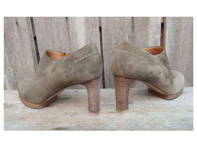 Stivaletti Chloé in scamosciato taupe taglia 38 - vista 6