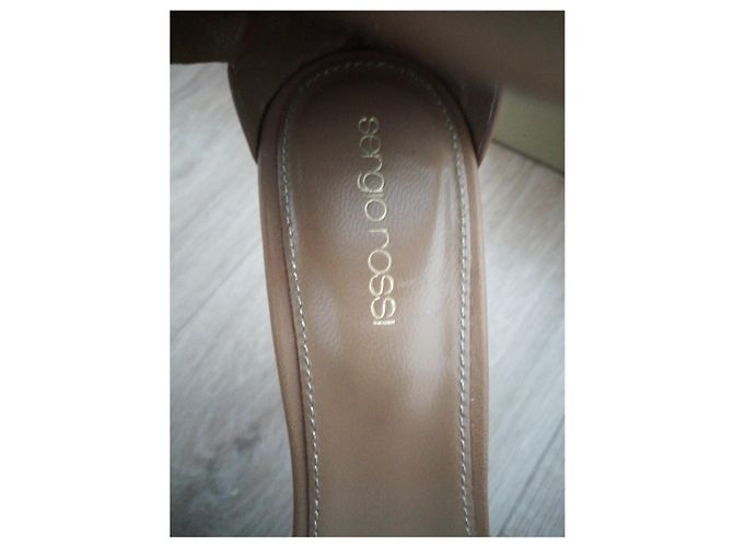 Sergio Rossi Leder Pumps Caramel Karamell - Ansicht 3