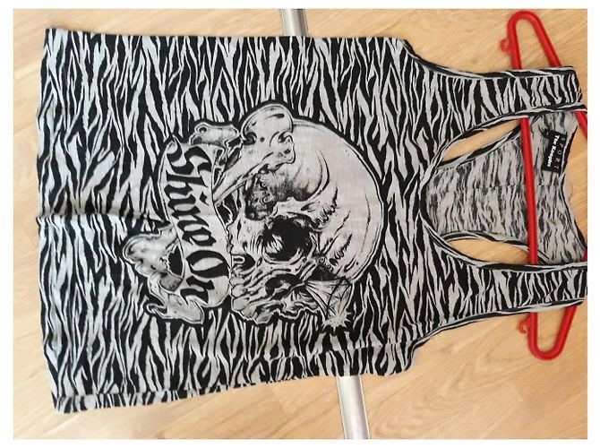 Camiseta sin mangas The Kooples Estampado Zebra Algodón Estampado de cebra - vista 6