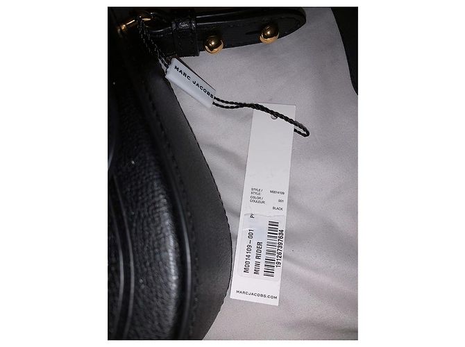 Borsa a mano Marc Jacobs Mini Rider in pelle nera Nero - vista 4