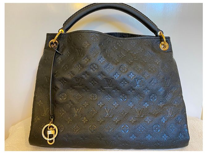 Louis Vuitton Artsy MM Monogram Empreinte Lather Nero - vista 3