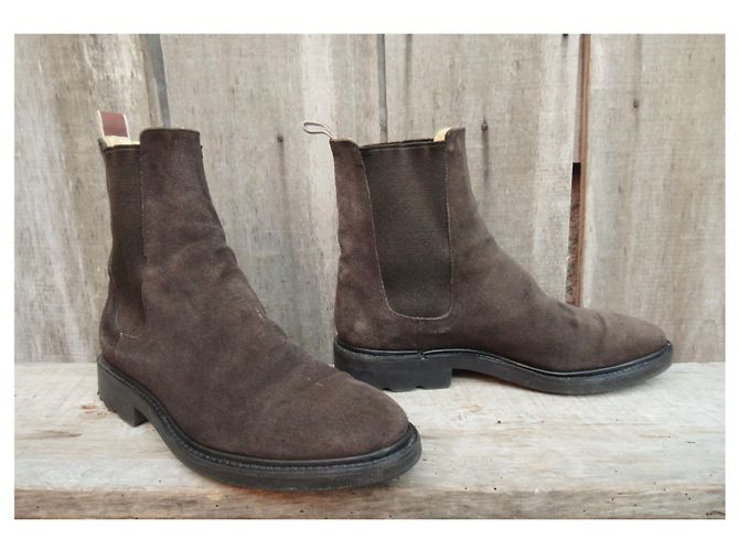 Stivaletti Chelsea Joseph Fenestrier p 40 Marrone scuro - vista 3