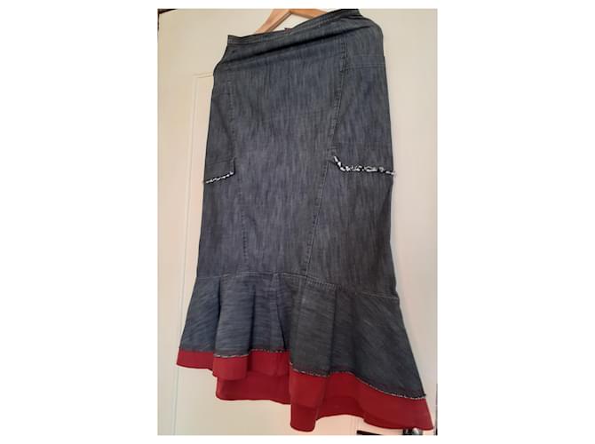 Falda sirena de denim Marithé et François Girbaud Multicolor - vista 2
