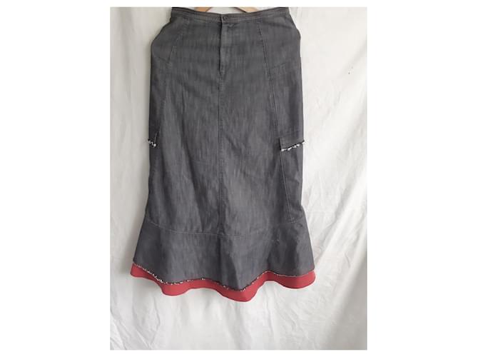 Falda sirena de denim Marithé et François Girbaud Multicolor - vista 4