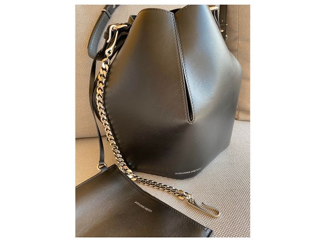 Alexander McQueen Beuteltasche schwarz - Ansicht 4