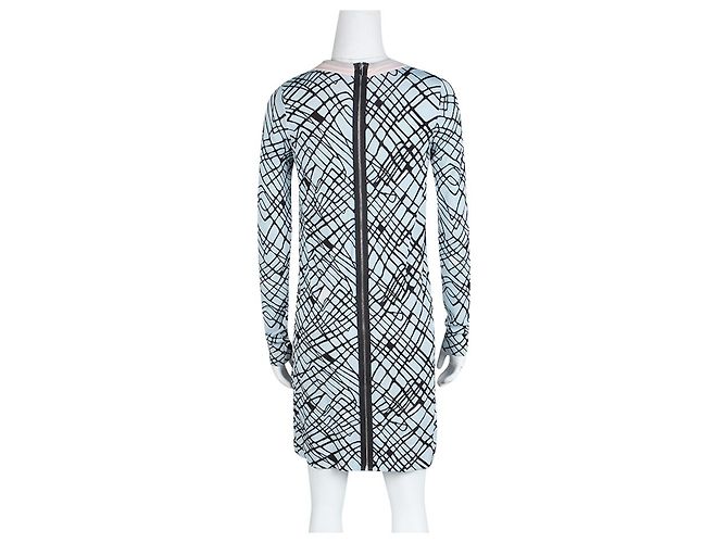 Diane Von Furstenberg Jenetta Kleid schwarz hellblau - Ansicht 2